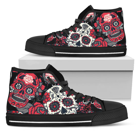 Pink Sugar Skull - High Tops