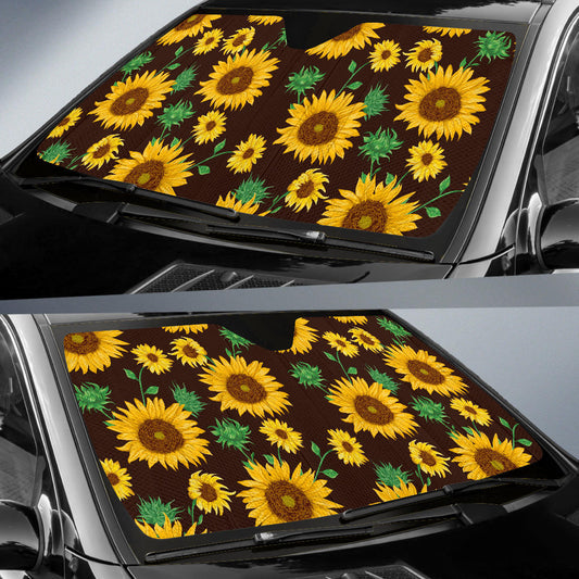 Sunflowers Car Sun Shades