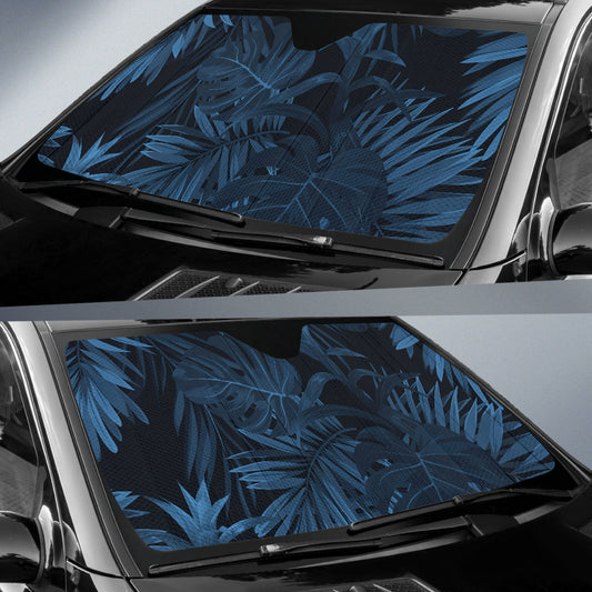 Dark Leaves Car Sun Shades