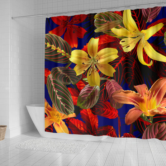 Colorful Flowers Shower Curtain