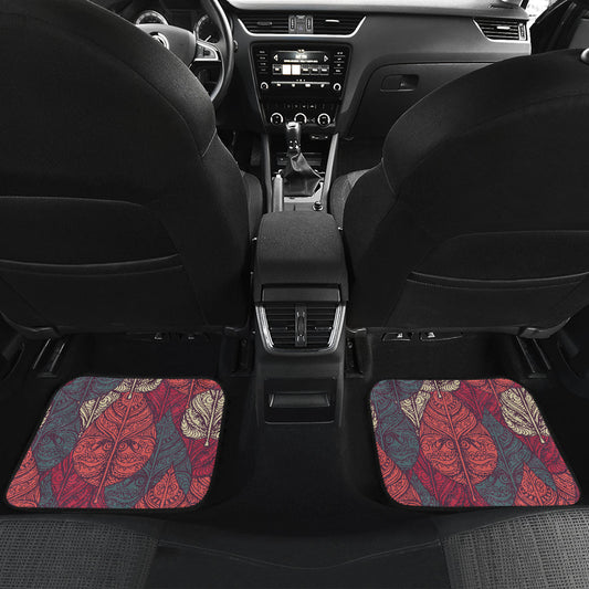 Tribal Leaves Car Floor Mats