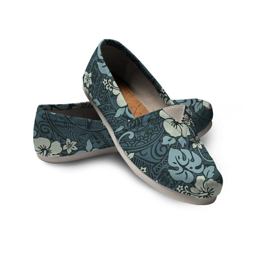 Floral Tribal Polynesian Casual Shoes