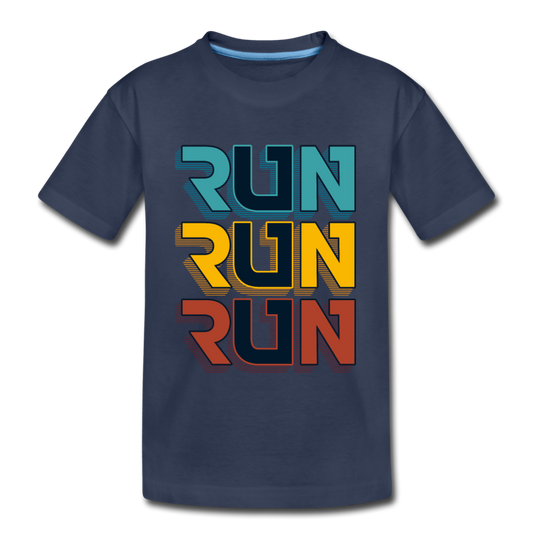 Run Kids T-Shirt - navy