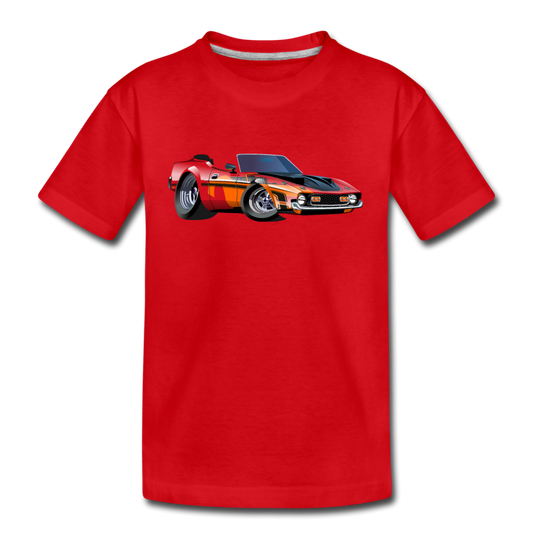 Sports Car Kids T-Shirt - red