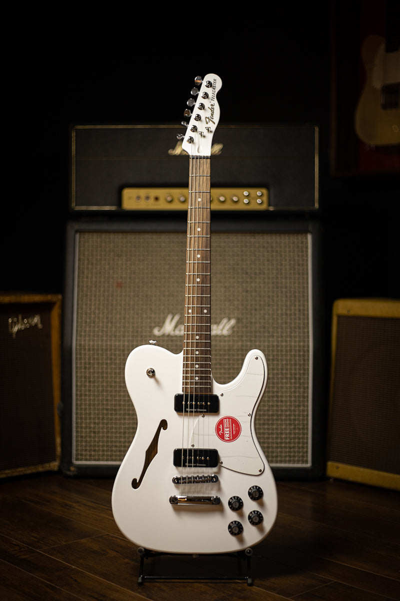 Fender Jim Adkins Ja 90 Telecaster Thinline Electric Guitar White 