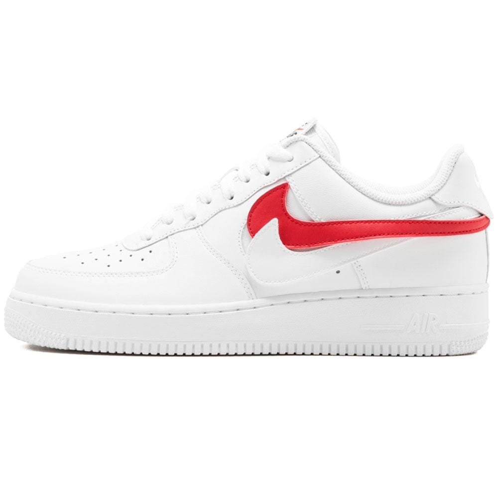 Force 1 07 QS Velcro White Swoosh White — Kick