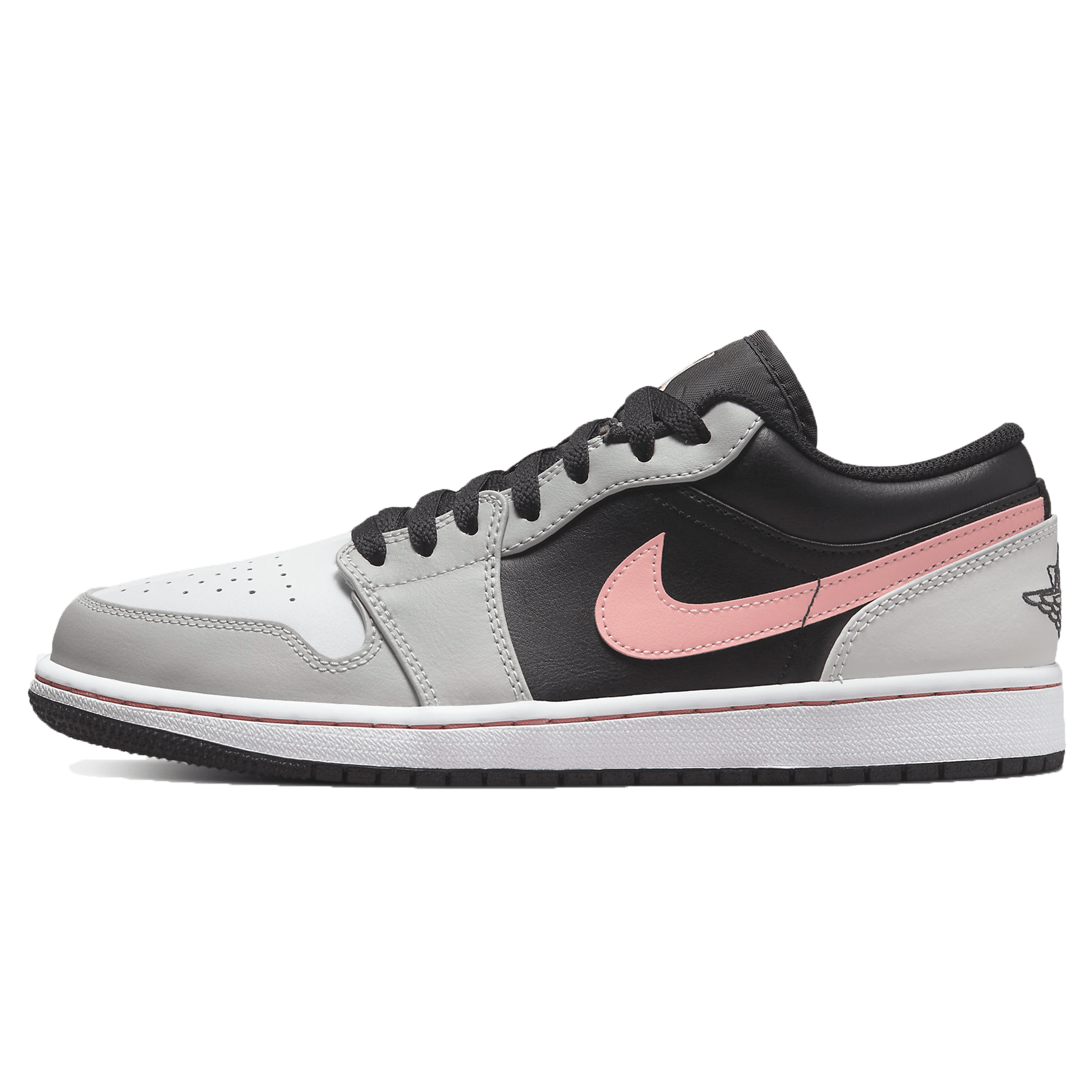 Air Jordan 1 Low 'Black Grey Pink' 553558-062 - Size 7.5