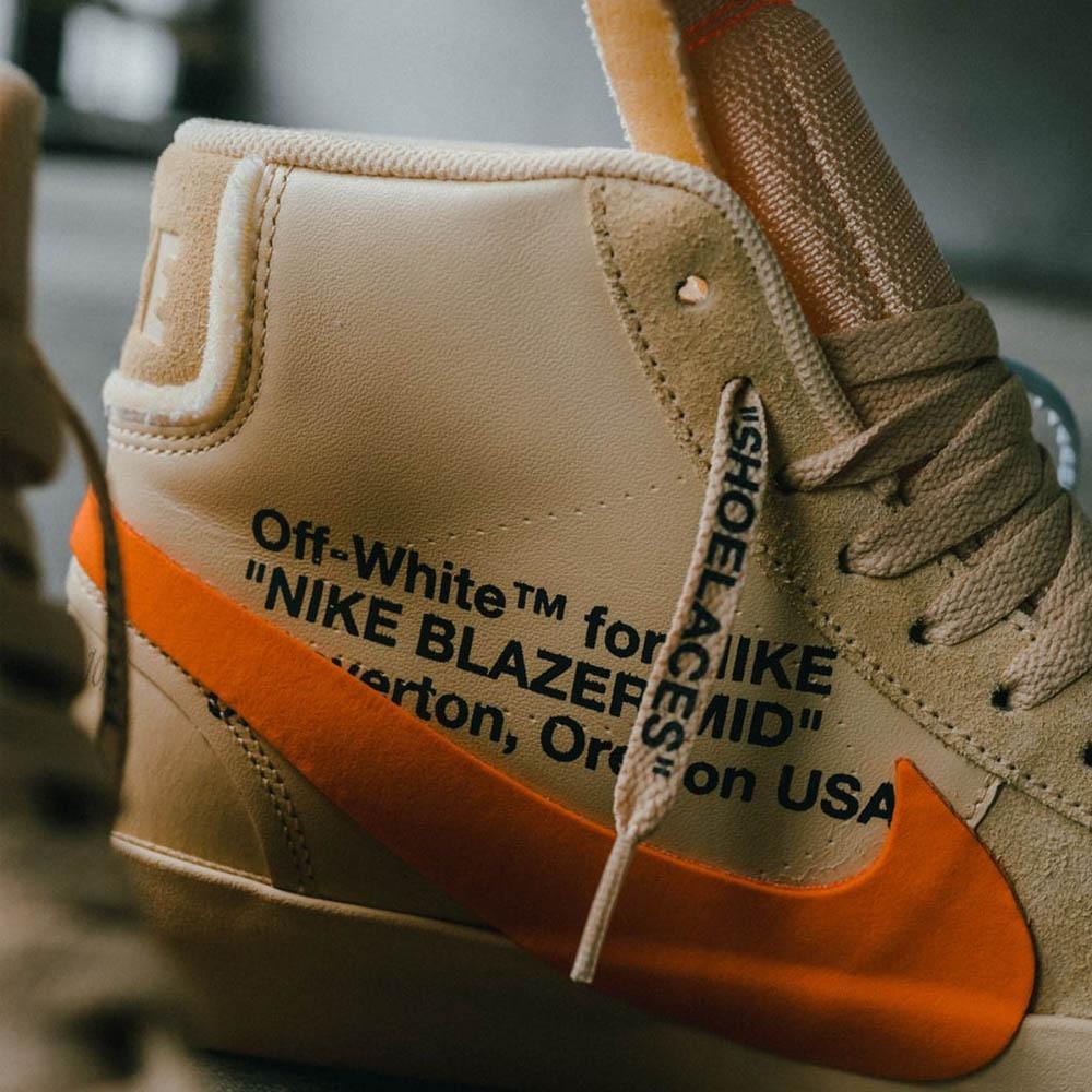 blazer x off white orange