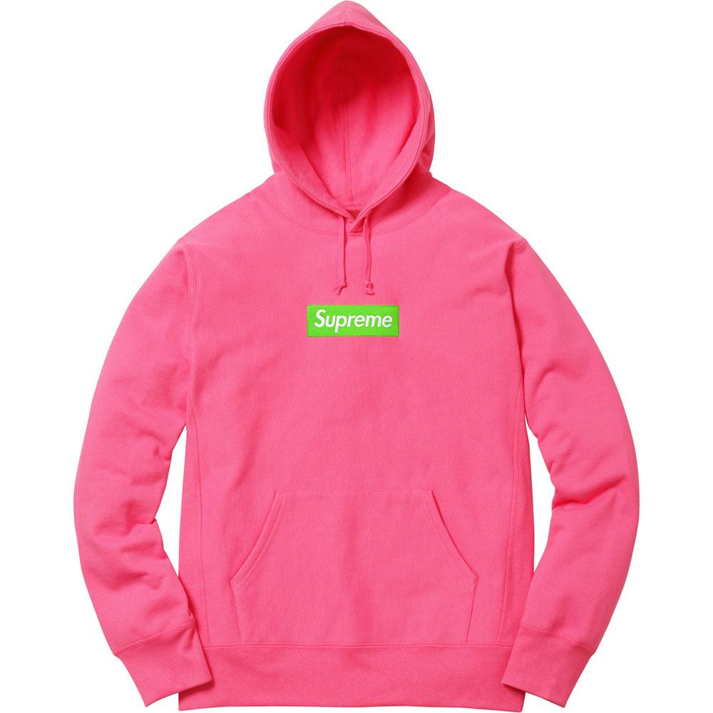 Supreme Box Logo Hooded Sweatshirt (FW17) Magenta — Kick Game