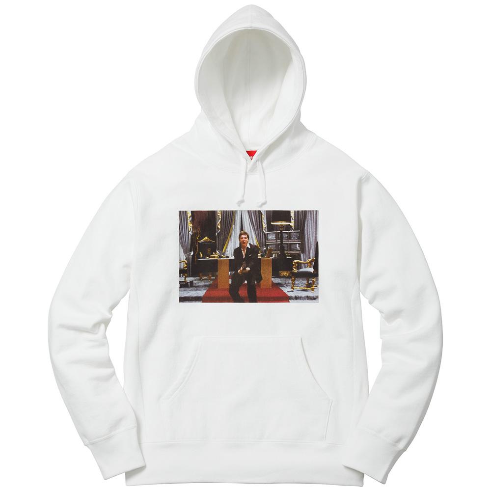 Supreme Scarface Friend Hooded Sweatshirt - White — Kick Game