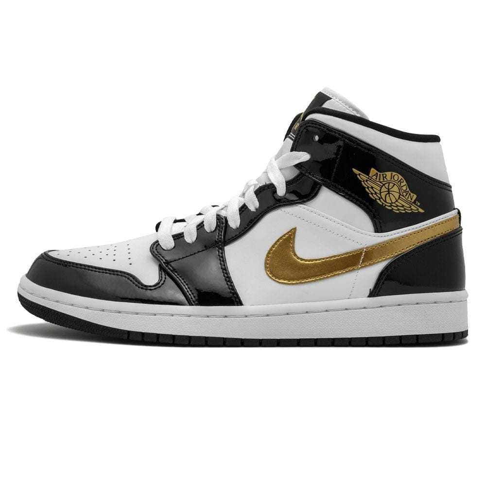 black gold patent jordan 1