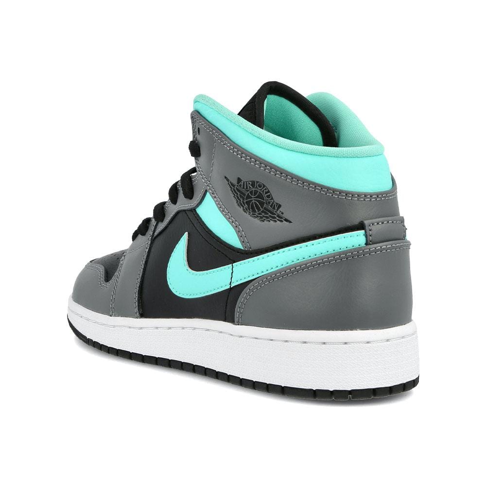 air jordan 1 mid grey aqua