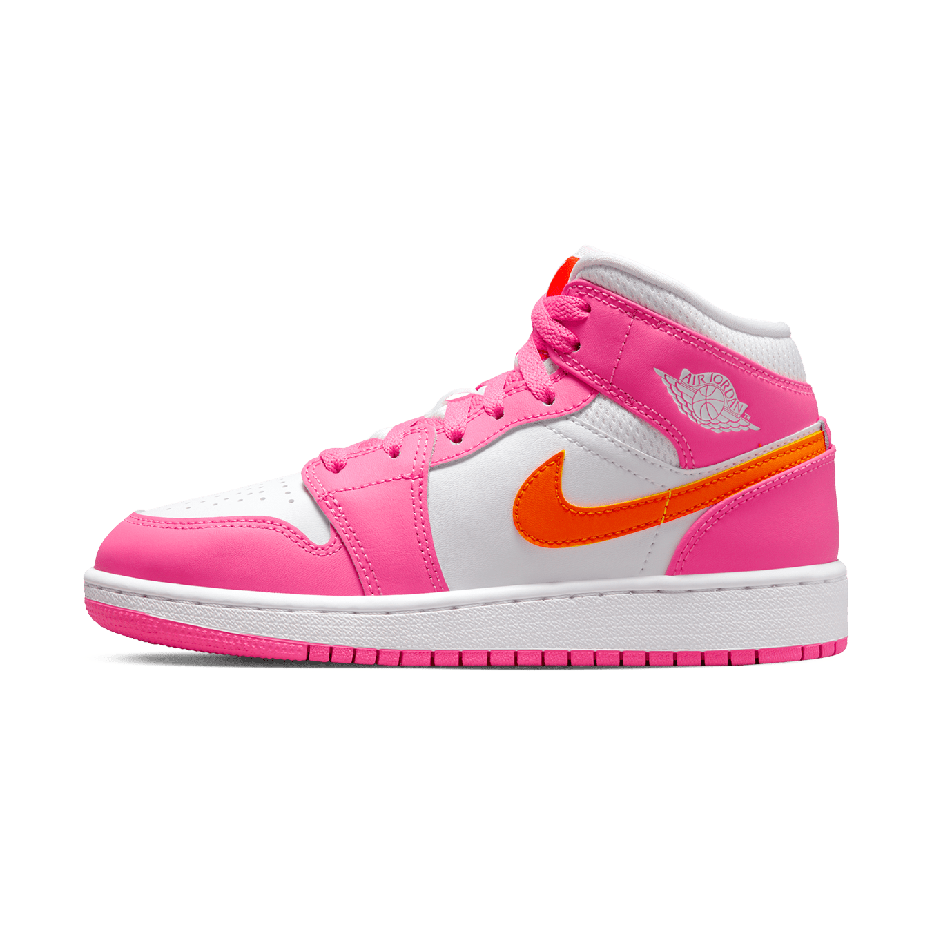 pink and orange jordans