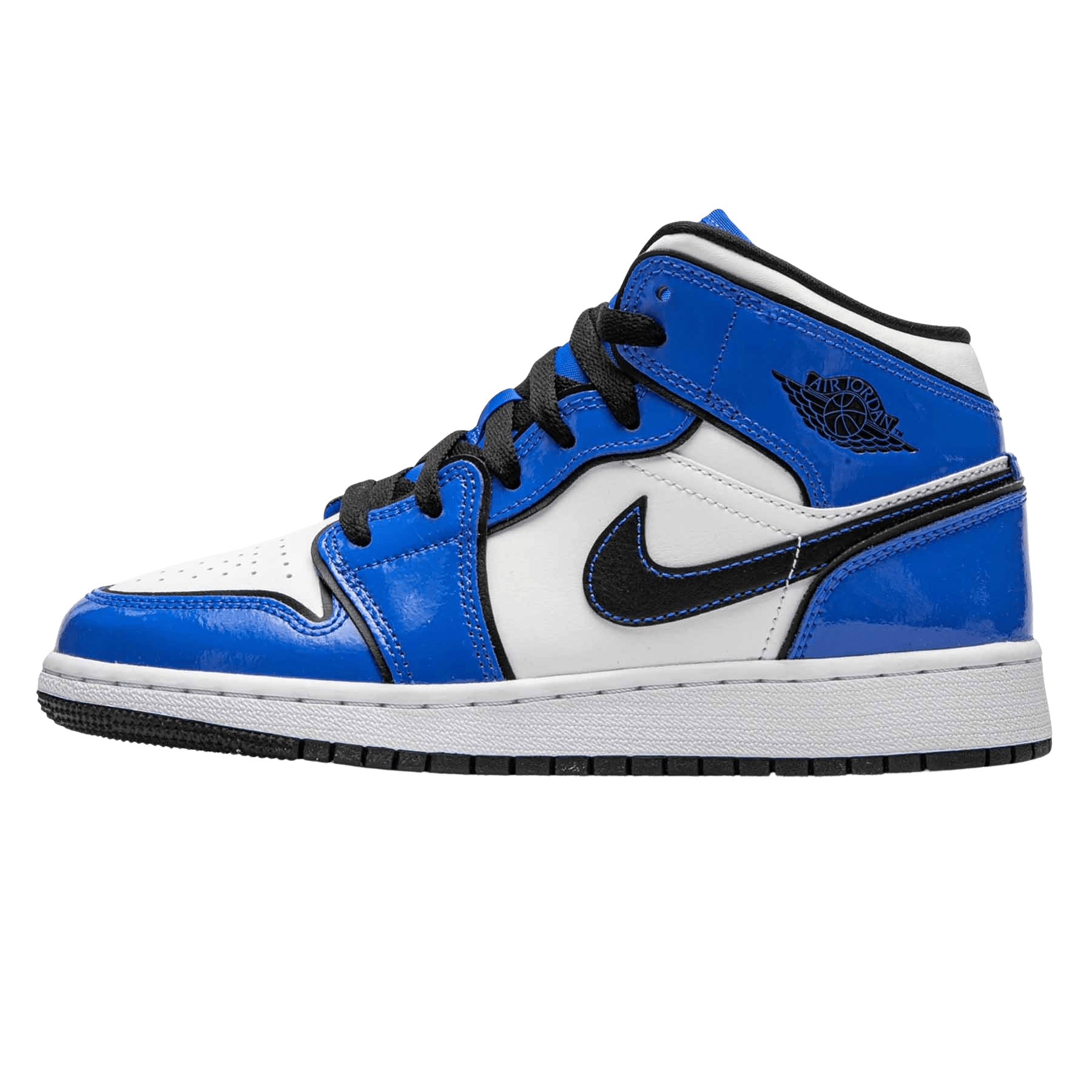 air jordan black and blue shoes