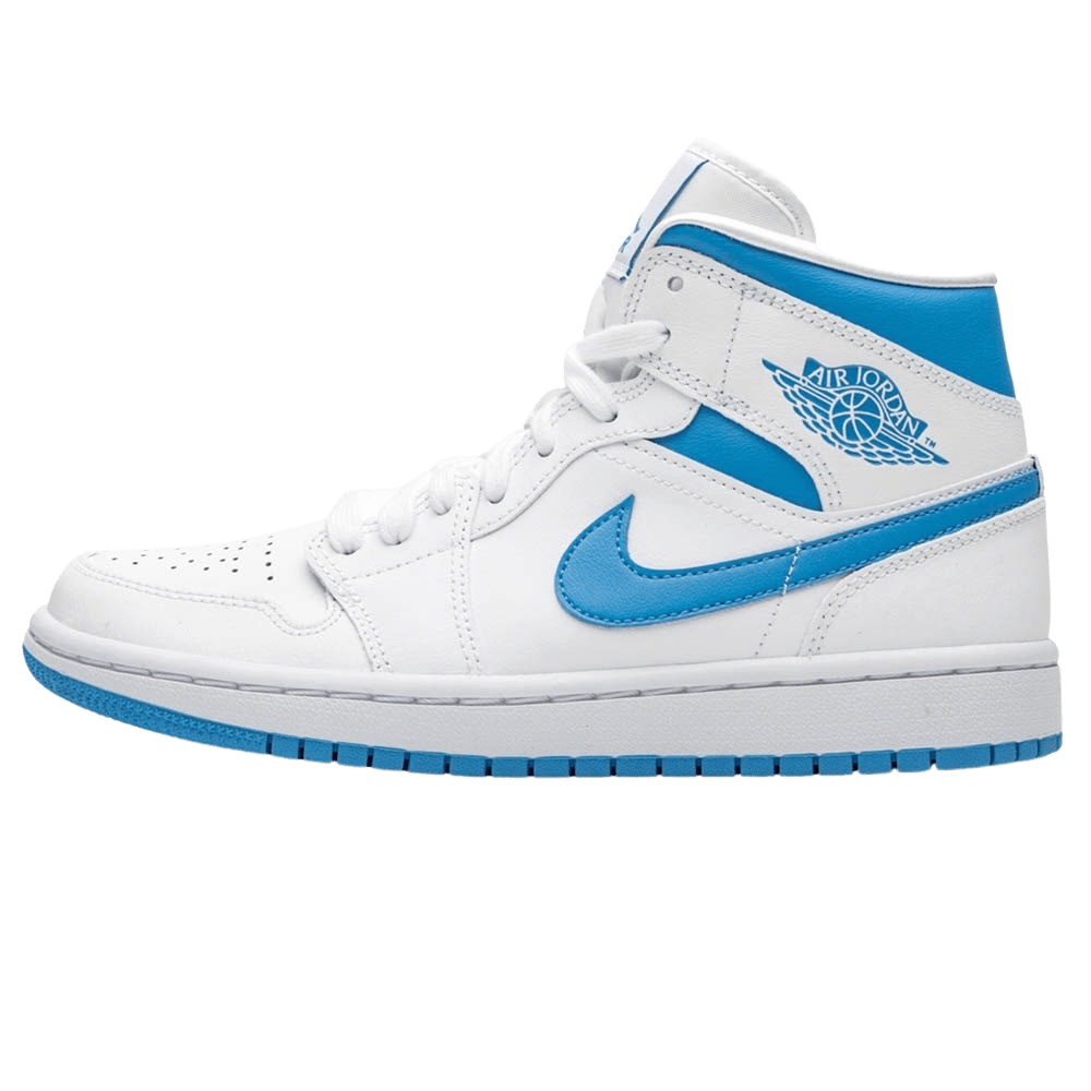 carolina blue and white jordan 1