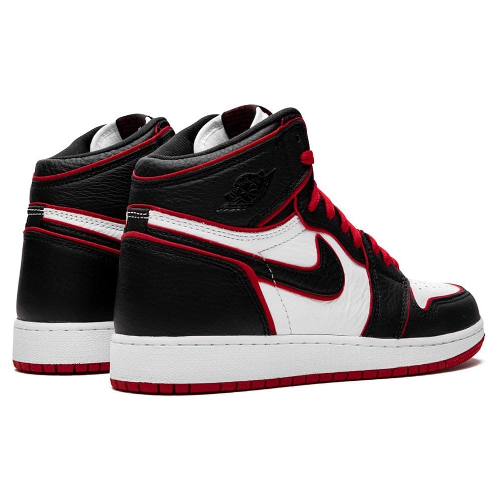 air jordan 1 retro hi trainers bloodline black red