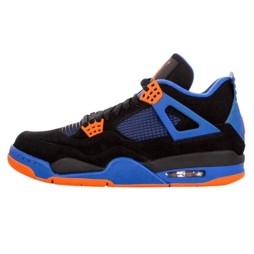 dark blue and orange jordans