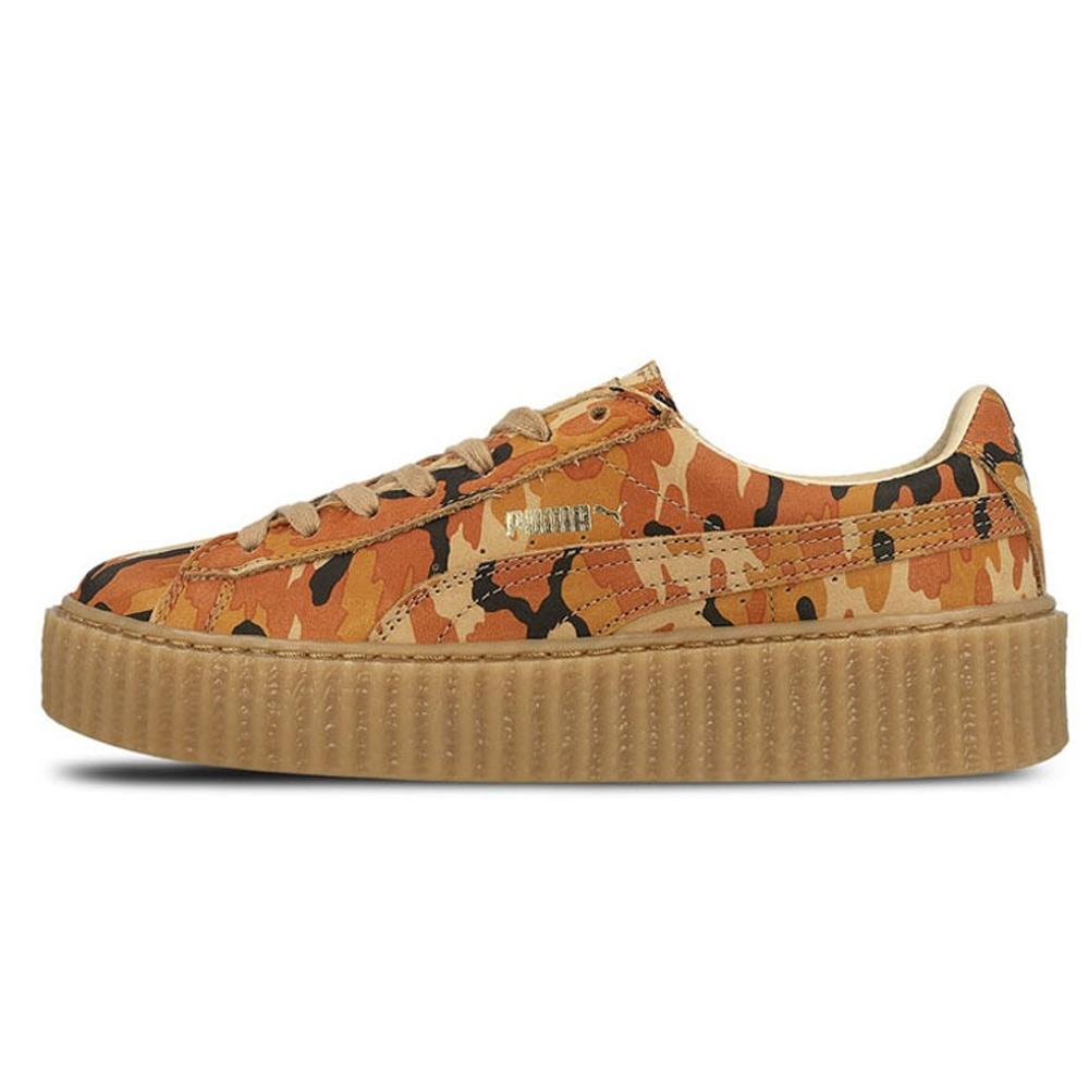 puma creepers orange camo