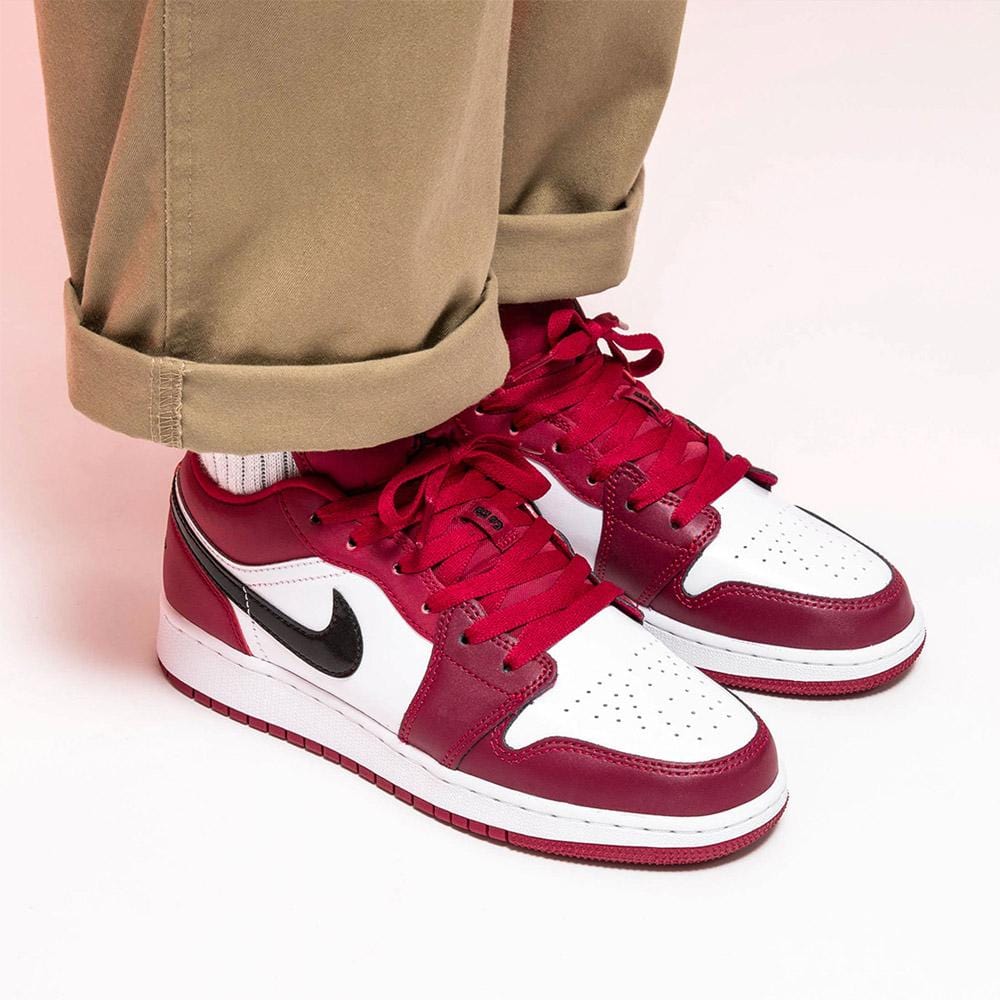 red and white jordan 1 low gs