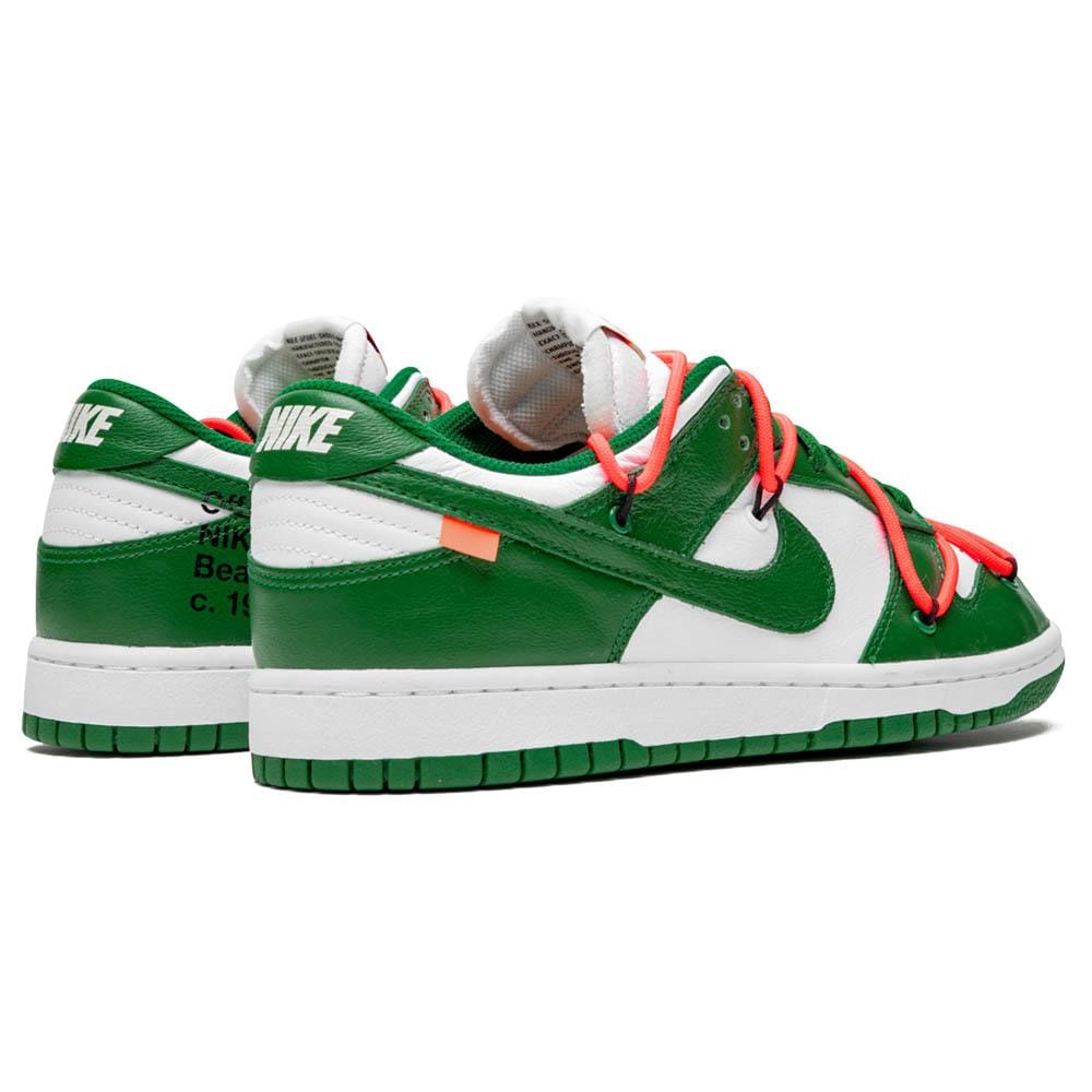 off white dunk low pine green