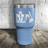 Baseball Dad Color Printed Tumbler