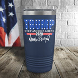 Trump 2020 Keep America Great Color Printed Tumbler