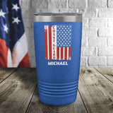 Coast Guard Flag Personalized Color Printed Tumbler