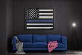 US Blue Line Flag Premium Canvas