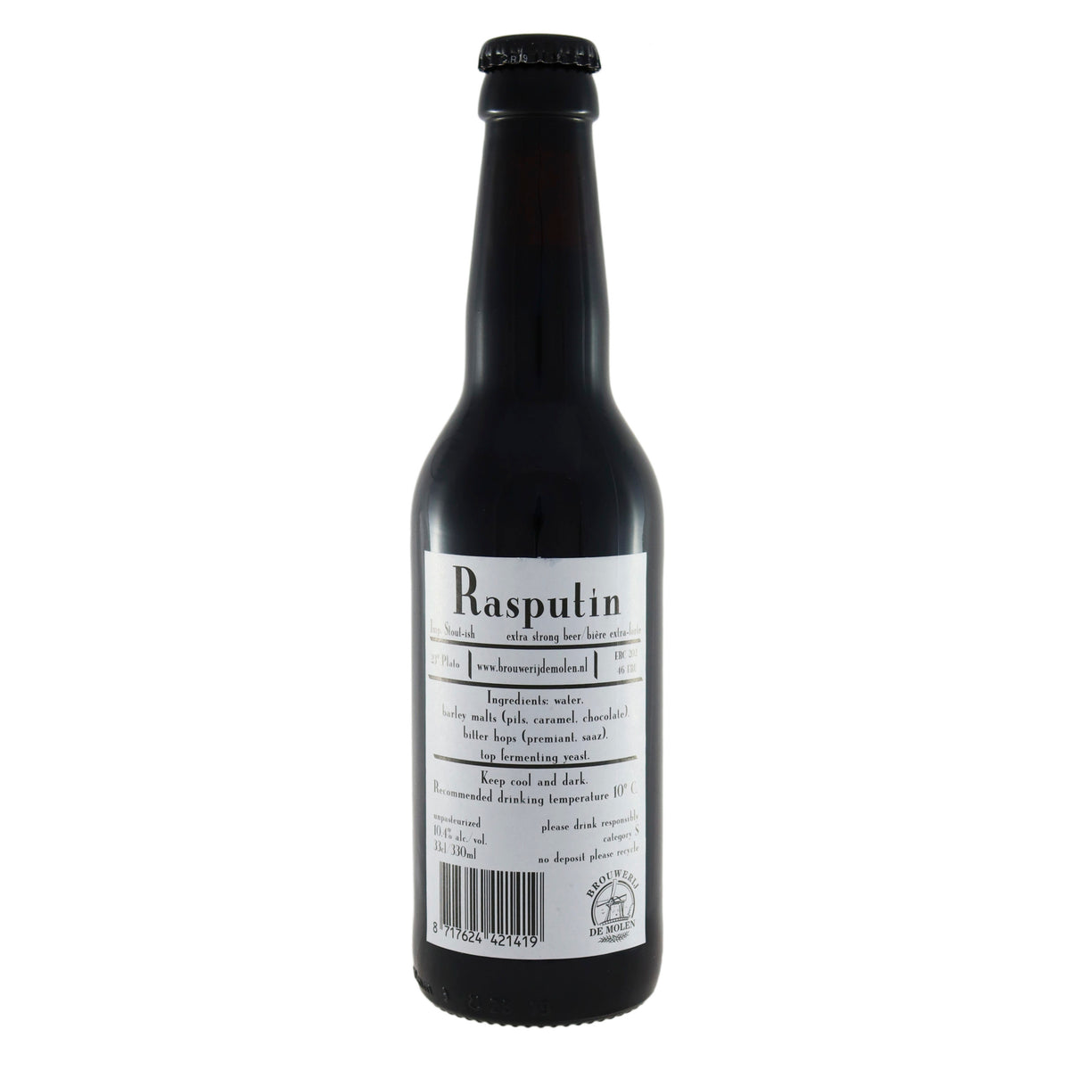 De Molen Rasputin botella 33cl. - Cervezas y Licores Gourmet
