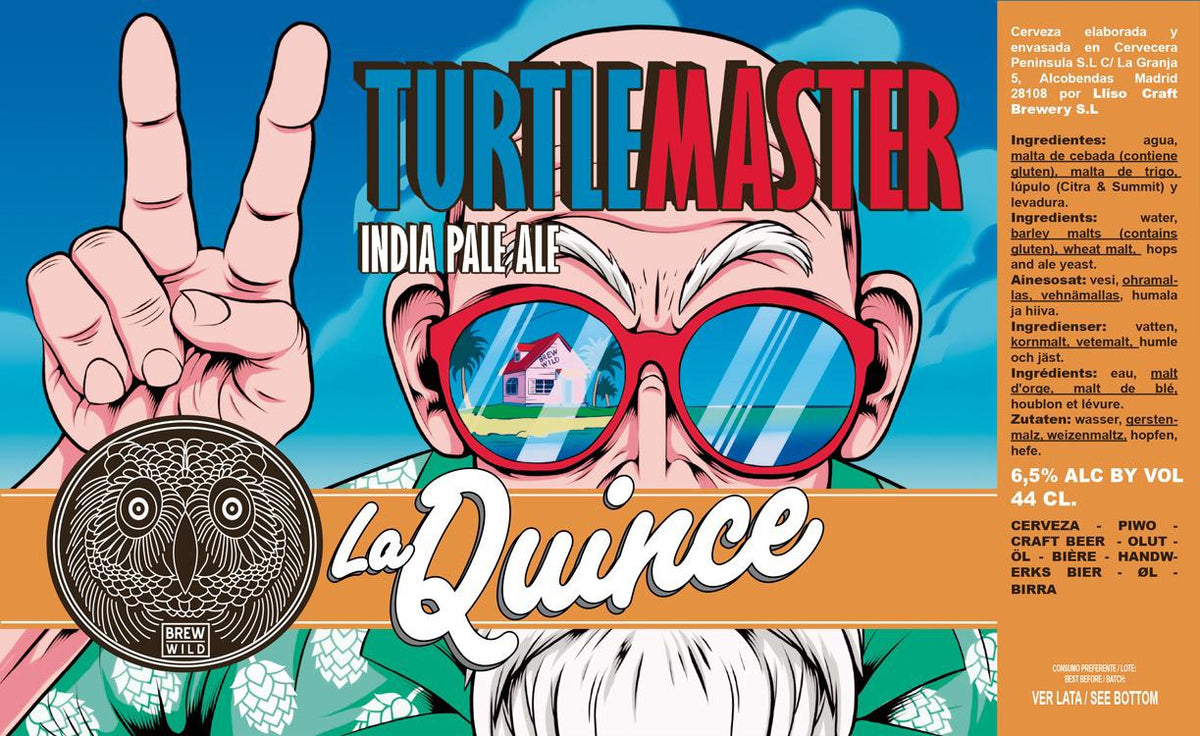 La Quince Turtle Master Lata 44cl - Cervezas y Licores Gourmet