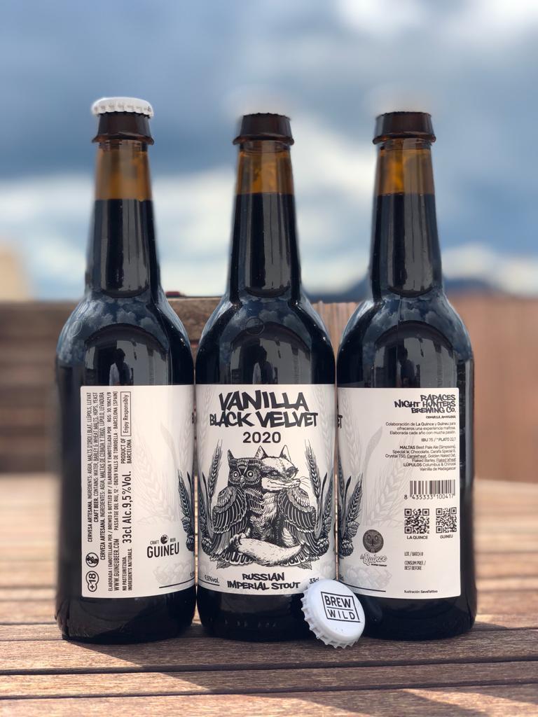 La Quince Vanilla Black Velvet Edición 2020 botella 33cl. - Cervezas y Licores Gourmet