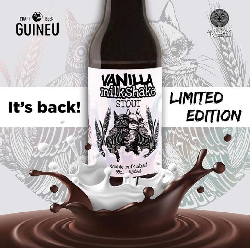 La Quince Vanilla Milkshake botella 33cl. - Cervezas y Licores Gourmet