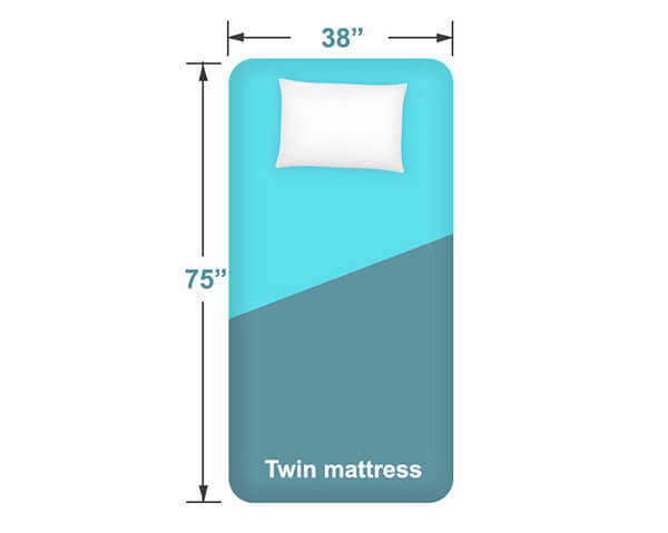 Twin organic latex mattress