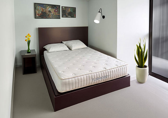 Firmer mattress of natural latex