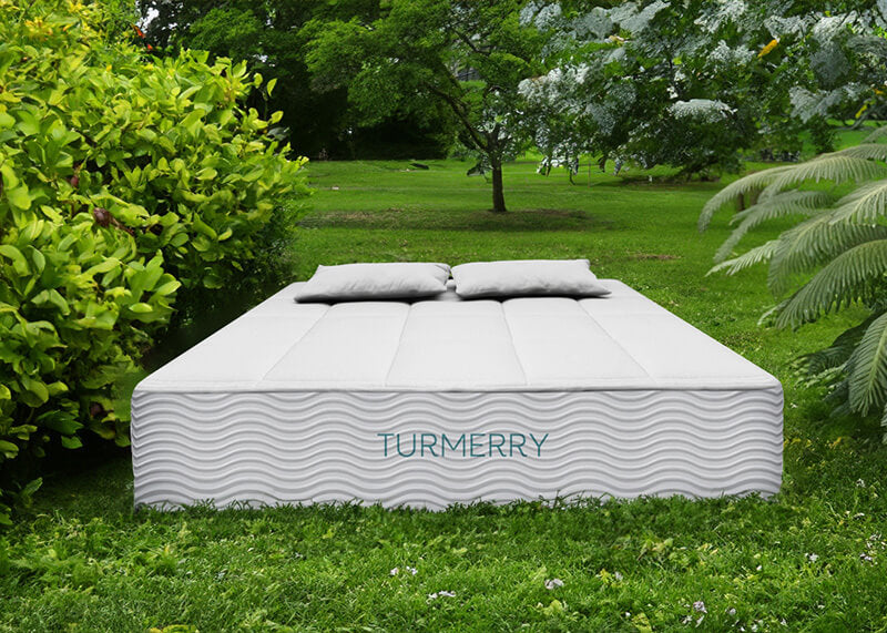 Turmerry mattress in between nature and greenery