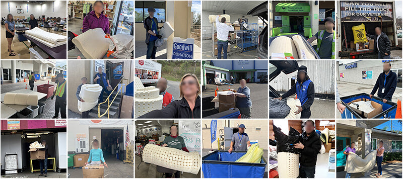 Turmerry Over 2000 Mattress toppers and other bedding accessories donated