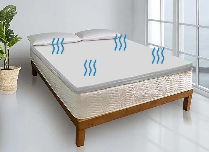 Breathable twin mattress toppers