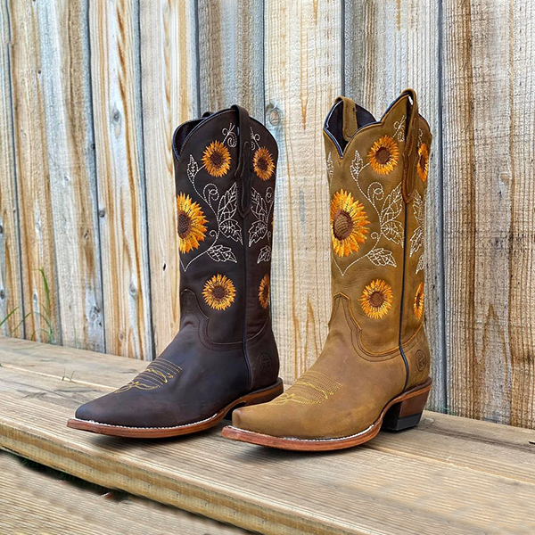 sunflower cowgirl boots