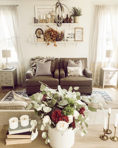 Fresh flowers in a living space