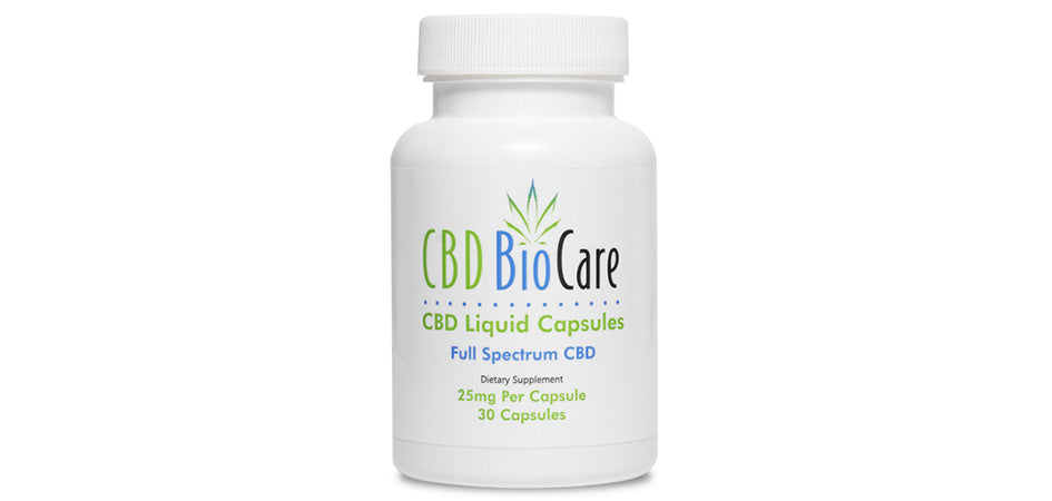 CBD bio care CBD liquid capsules full spectrum CBD oil drops.