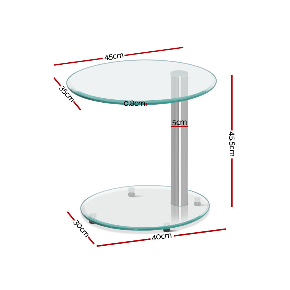 two tier oval coffee table