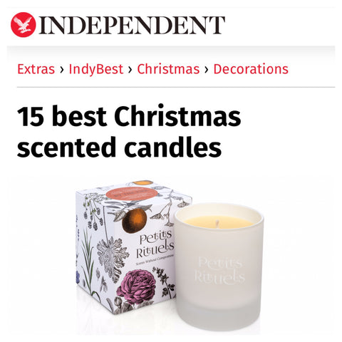 The Independent article 15 Best Christmas Candles.