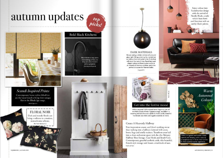 OXHomes Autumn 2019 feature of Petits Rituels By The Fire candle.