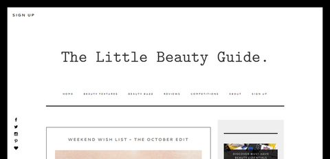 The Little Beauty Guide Weekend Wish List - The October List