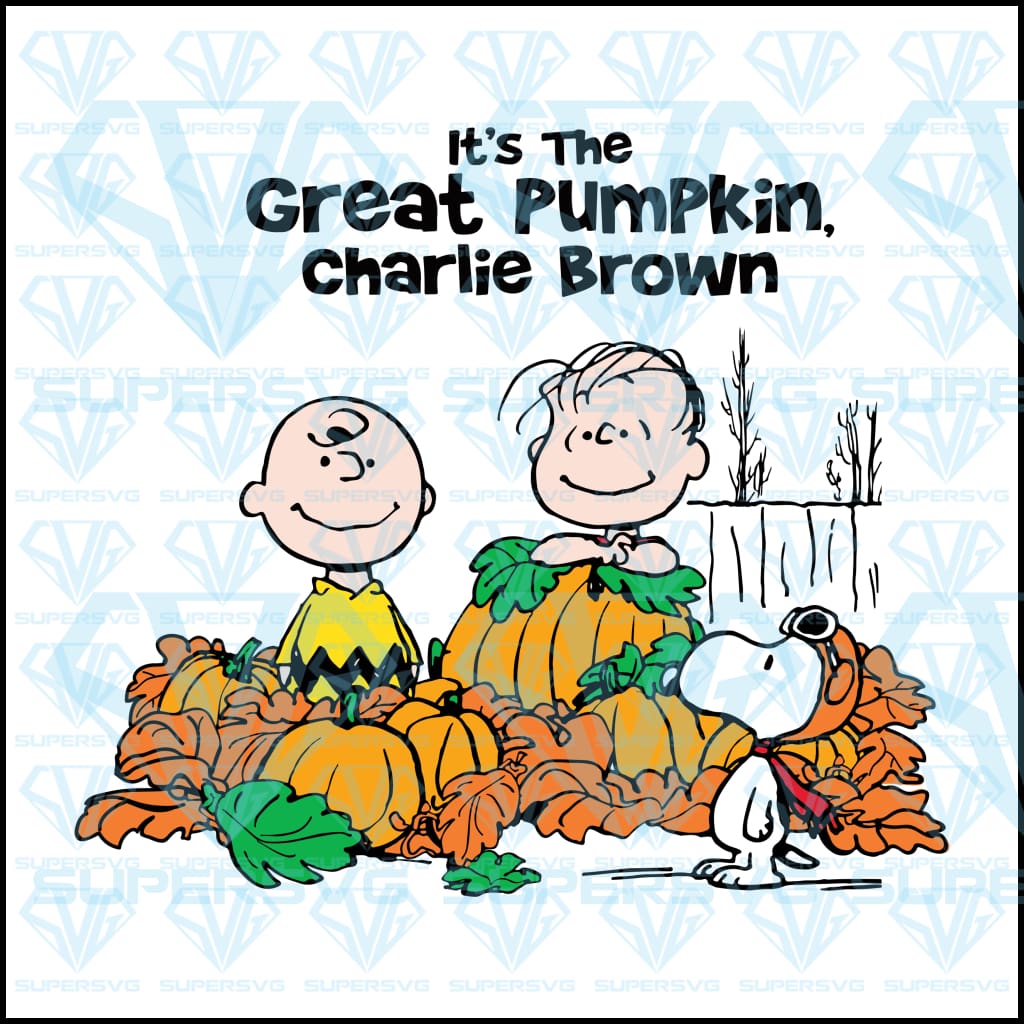 It S The Great Pumpkin Charlie Brown Svg Files For Silhouette Files Supersvg