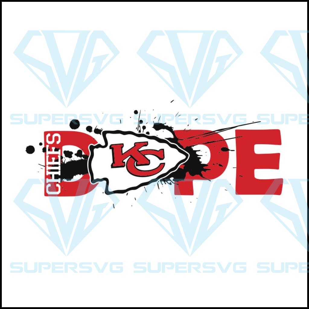 Nfl Football Dope Kansas City Chiefs Svg Cricut File Football Svg Supersvg