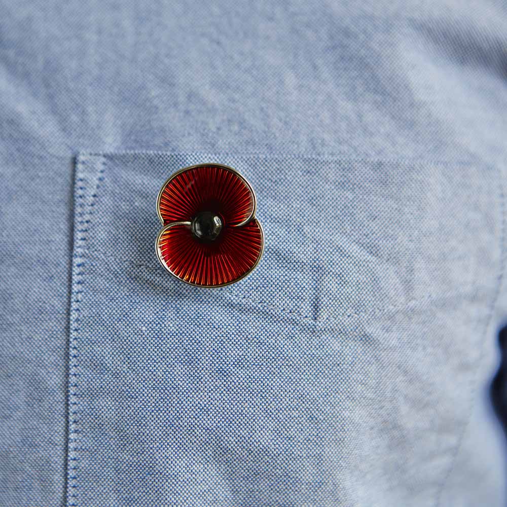 Gold Enamel Pin Poppy Pin Poppy Shop Uk