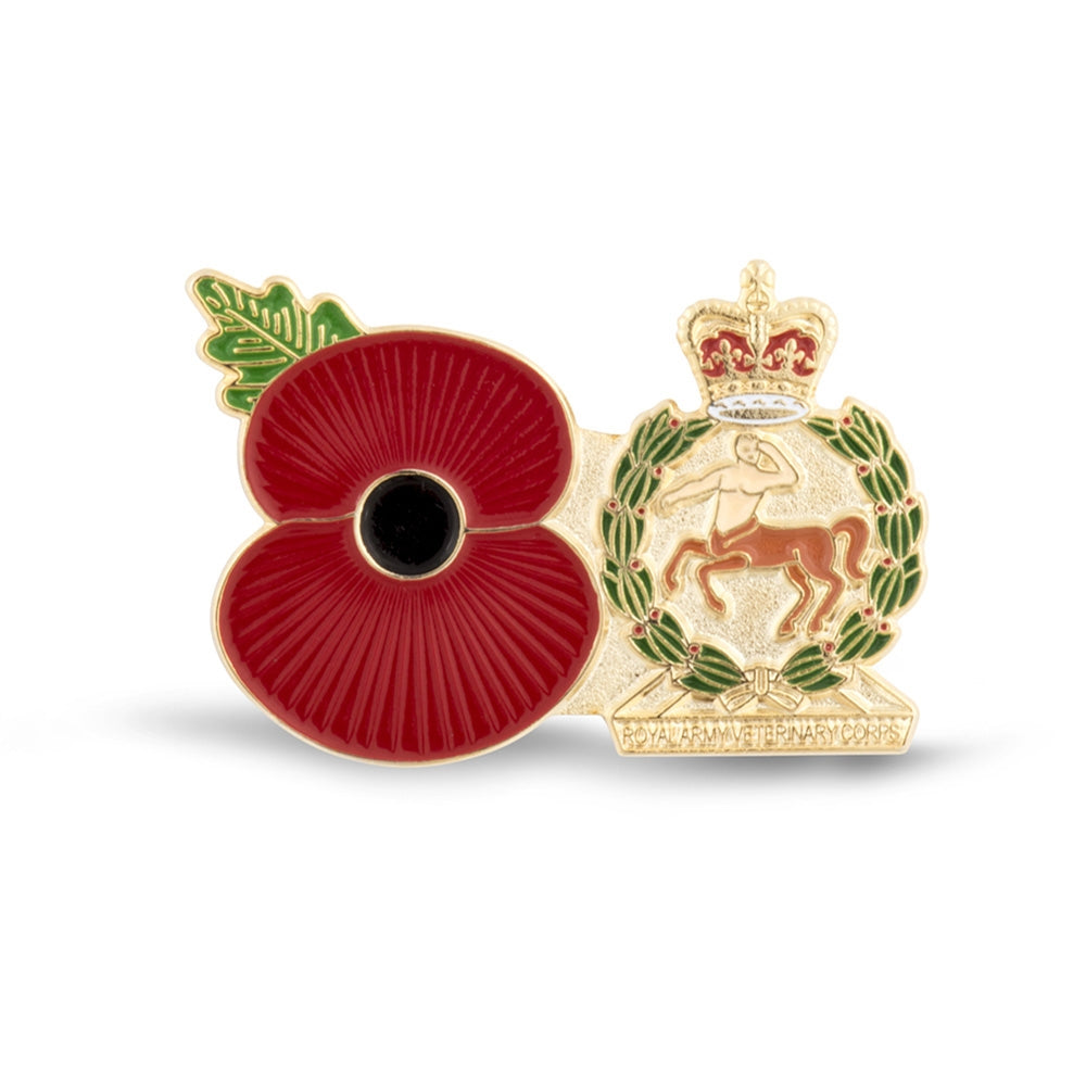 Service Poppy Pin Royal Army Veterinary Corps Poppy Shop UK