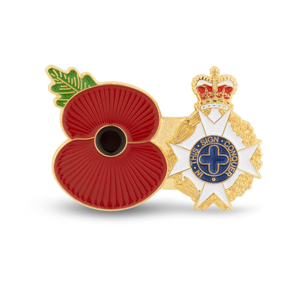 Service Poppy Pin Royal Army Chaplains Department Poppy