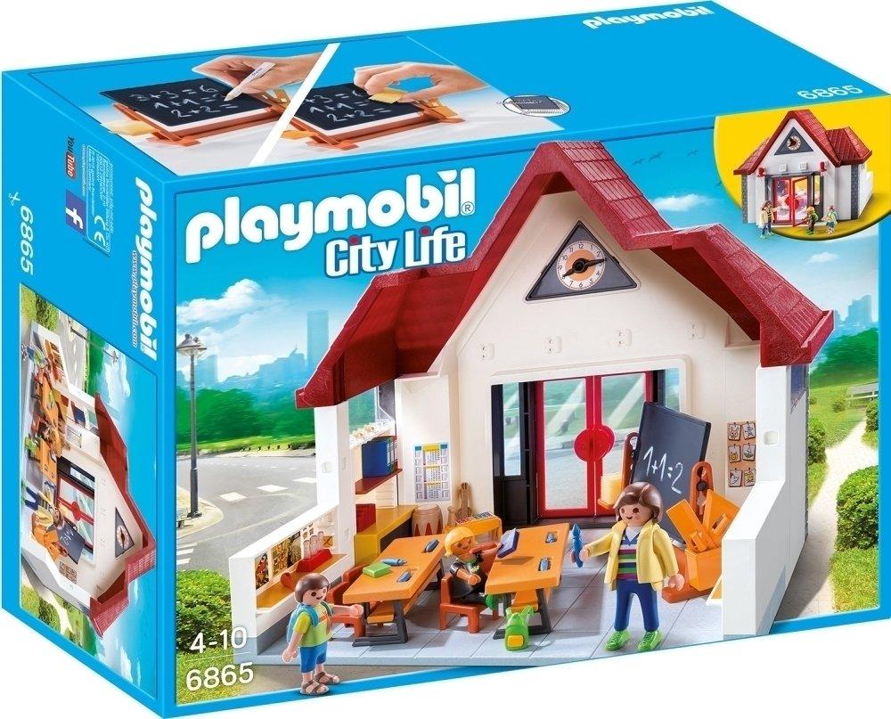 kunst Vertrappen Beschikbaar Playmobil 6865 City Life School House with Moveable Clock Hands – toy-vs